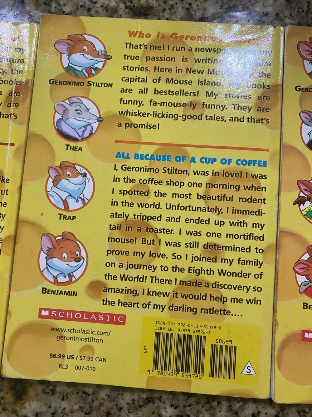 3 Geronimo Stilton Children’s Series Scholastic Elisabetta Dami Books 9,10 & 33